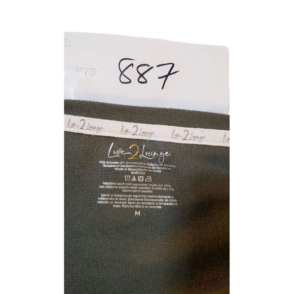 Live 2 Lounge Open Front Cardigan Sweater Green Women's M Super Soft Comfy - Picture 10 of 13